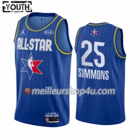 Maillot Basket Enfant Philadelphia 76ers Ben Simmons 25 2020 All-Star Jordan Brand Bleu Swingman